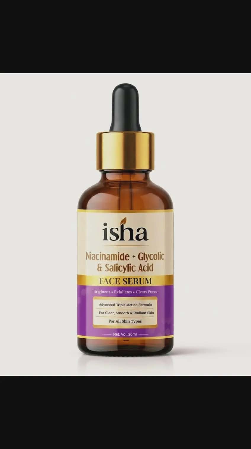 Isha Niacinamide Glycolic and Salicylic Acid Face Serum